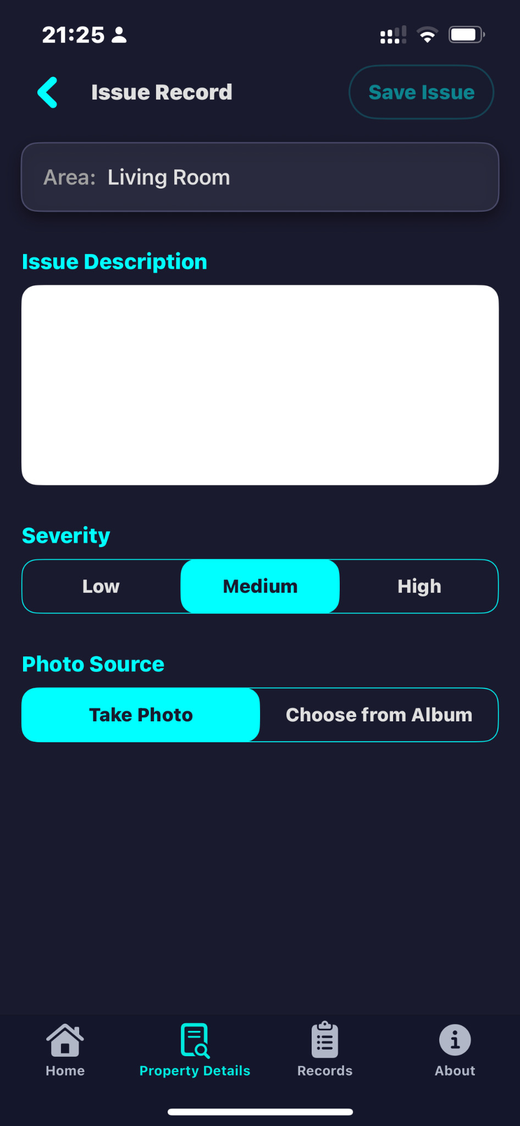 Issue record